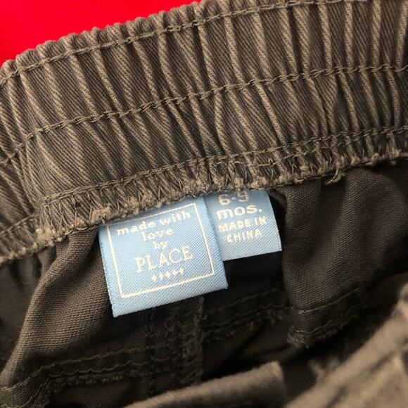 The Children’s Place red reindeer Christmas sweater gray khaki pants - Picture 6 of 6